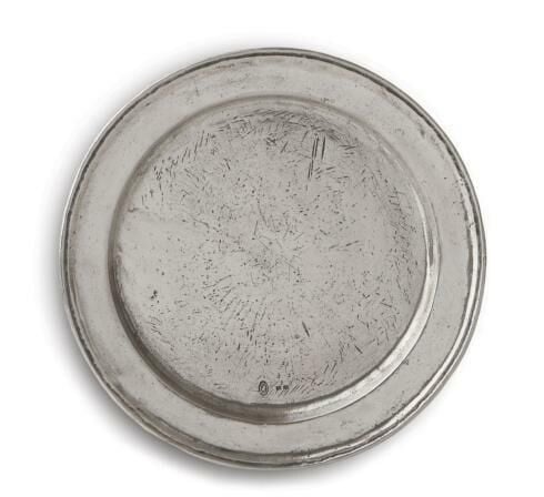 Vintage pewter charger